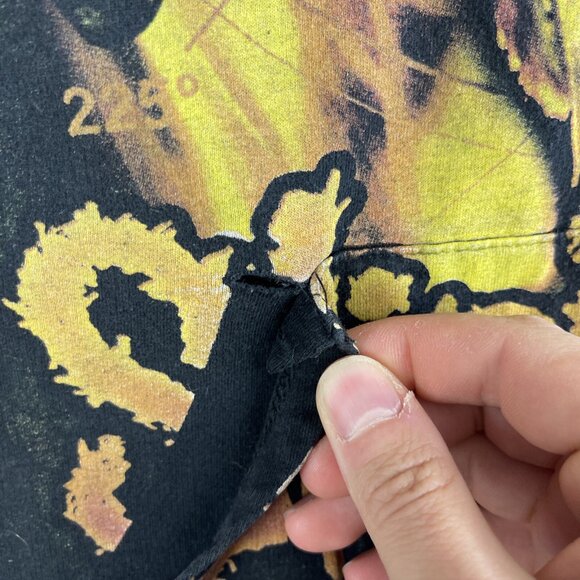 VTG Y2K Goth Slipknot Metal Band Women’s Hoodie Distressed Sweatshirt Size M - Picture 8 of 16